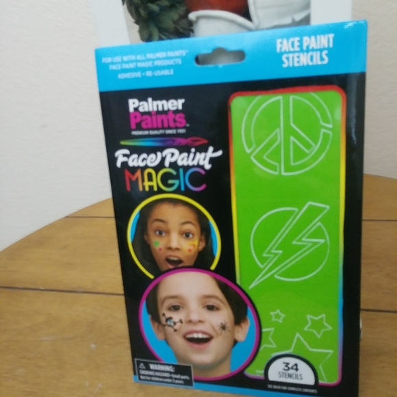 Face paint magic PALMER PAINTS 34 stencils - Picture 1 of 3